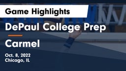DePaul College Prep  vs Carmel Game Highlights - Oct. 8, 2022