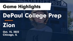 DePaul College Prep  vs Zion Game Highlights - Oct. 15, 2022