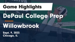 DePaul College Prep  vs Willowbrook  Game Highlights - Sept. 9, 2023