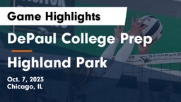 DePaul College Prep vs Highland Park  Game Highlights - Oct. 7, 2023
