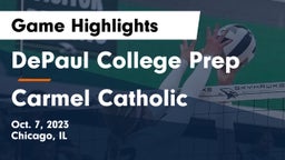 DePaul College Prep vs Carmel Catholic  Game Highlights - Oct. 7, 2023