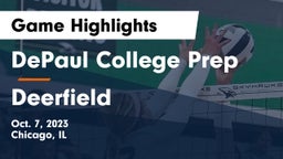 DePaul College Prep vs Deerfield  Game Highlights - Oct. 7, 2023