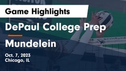 DePaul College Prep vs Mundelein Game Highlights - Oct. 7, 2023