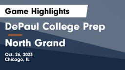 DePaul College Prep vs North Grand Game Highlights - Oct. 26, 2023