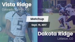 Matchup: Vista Ridge High vs. Dakota Ridge  2017