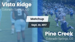 Matchup: Vista Ridge High vs. Pine Creek  2017