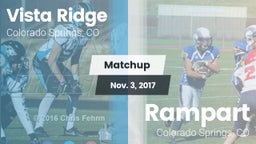 Matchup: Vista Ridge High vs. Rampart  2017