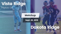 Matchup: Vista Ridge High vs. Dakota Ridge  2019