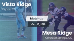 Matchup: Vista Ridge High vs. Mesa Ridge  2019