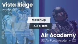 Matchup: Vista Ridge High vs. Air Academy  2020