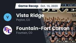 Recap: Vista Ridge  vs. Fountain-Fort Carson  2020
