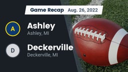Recap: Ashley  vs. Deckerville  2022