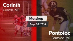 Matchup: Corinth vs. Pontotoc  2016