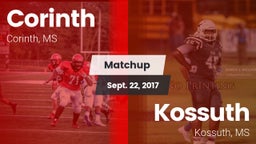 Matchup: Corinth vs. Kossuth  2017