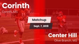 Matchup: Corinth vs. Center Hill  2018