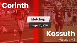 Matchup: Corinth vs. Kossuth  2018