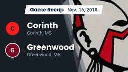 Recap: Corinth  vs. Greenwood   2018
