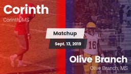 Matchup: Corinth vs. Olive Branch  2019