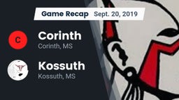 Recap: Corinth  vs. Kossuth  2019