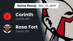 Recap: Corinth  vs. Rosa Fort  2019