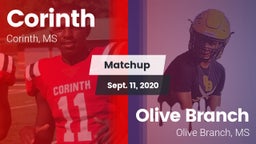Matchup: Corinth vs. Olive Branch  2020