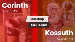 Matchup: Corinth vs. Kossuth  2020