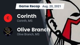 Recap: Corinth  vs. Olive Branch  2021