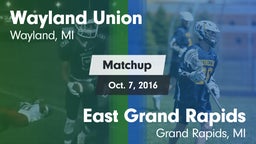 Matchup: Wayland vs. East Grand Rapids  2016