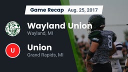 Recap: Wayland Union  vs. Union  2017