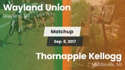 Matchup: Wayland vs. Thornapple Kellogg  2017