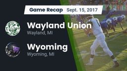 Recap: Wayland Union  vs. Wyoming  2017