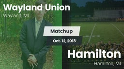 Matchup: Wayland vs. Hamilton  2018