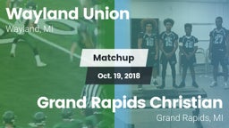 Matchup: Wayland vs. Grand Rapids Christian  2018