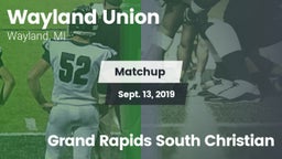 Matchup: Wayland vs. Grand Rapids South Christian 2019