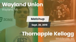 Matchup: Wayland vs. Thornapple Kellogg  2019