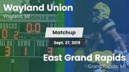 Matchup: Wayland vs. East Grand Rapids  2019