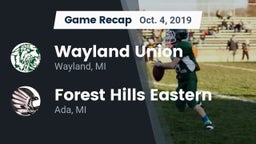 Recap: Wayland Union  vs. Forest Hills Eastern  2019