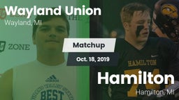 Matchup: Wayland vs. Hamilton  2019