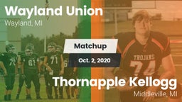 Matchup: Wayland vs. Thornapple Kellogg  2020