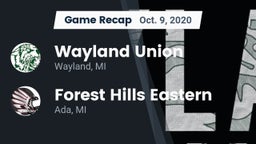 Recap: Wayland Union  vs. Forest Hills Eastern  2020