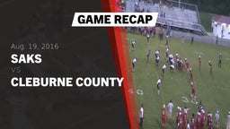 Recap: Saks  vs. Cleburne County  2016