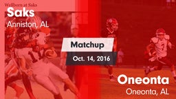 Matchup: Saks vs. Oneonta  2016