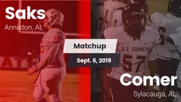 Matchup: Saks vs. Comer  2019