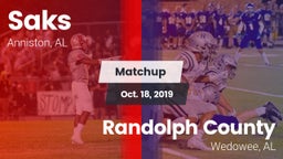 Matchup: Saks vs. Randolph County  2019
