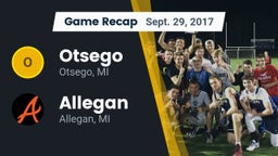 Recap: Otsego  vs. Allegan  2017