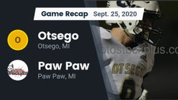 Recap: Otsego  vs. Paw Paw  2020