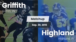 Matchup: Griffith vs. Highland  2016
