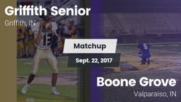 Matchup: Griffith Senior vs. Boone Grove  2017