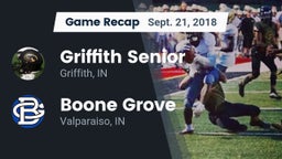 Recap: Griffith Senior  vs. Boone Grove  2018