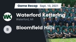 Recap: Waterford Kettering  vs. Bloomfield Hills  2021